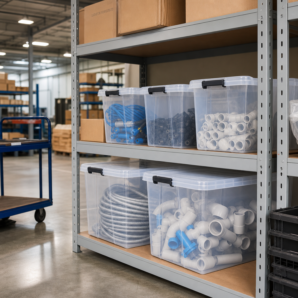 70 Litre Clear Plastic Storage Box with Clip Lock Lid