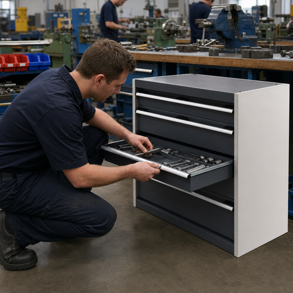 700mm High Multi Drawer Tool Storage Cabinet 800x525mm