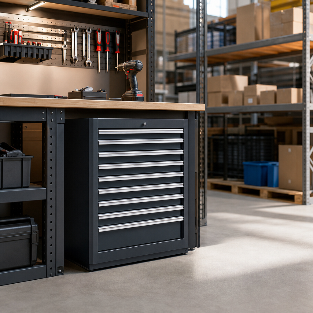 700mm High Multi Drawer Tool Storage Cabinet 800x525mm