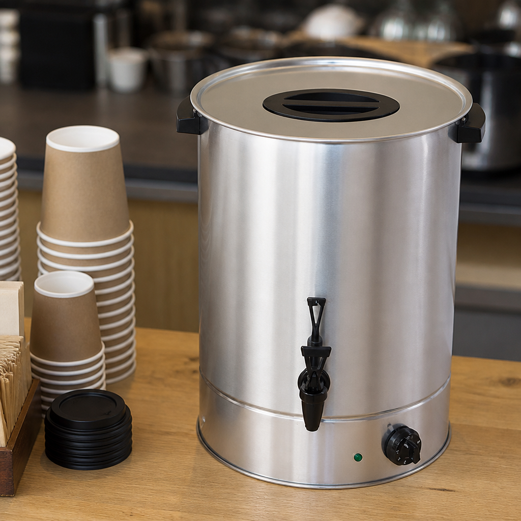 30Ltr Commercial Manual Fill Water Boiler in stainless steel