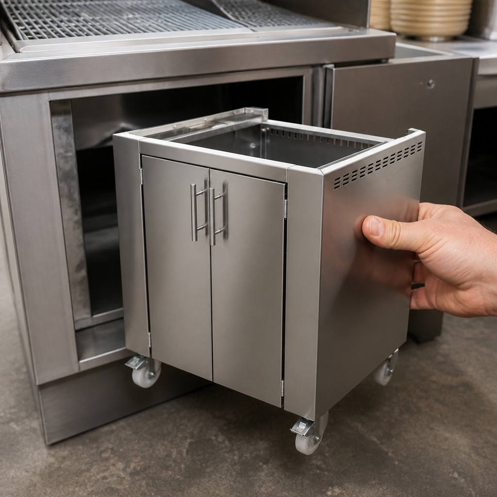 Commercial Charcoal Oven Base Cupboard 1040mm High