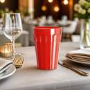Commercial Polypropylene Tumblers 253.8ml Red 12 Pack