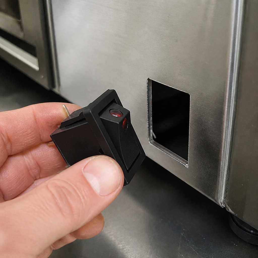 On/Off Switch for Commercial Food Warmers with Gantry