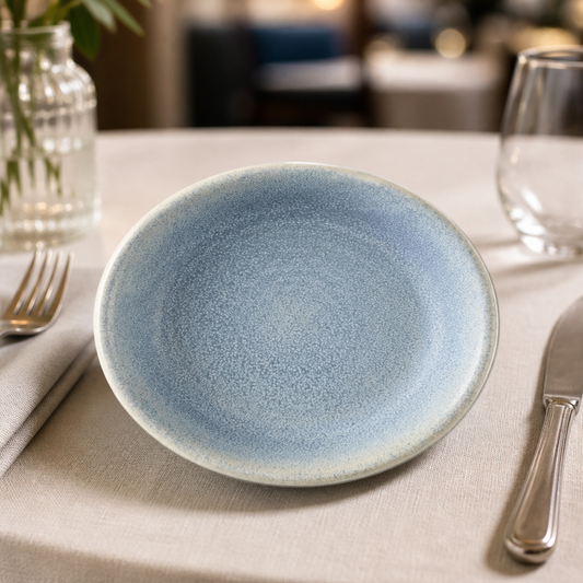 Commercial 101mm Tapas Dishes Blue Reactive Glaze 12 Pack