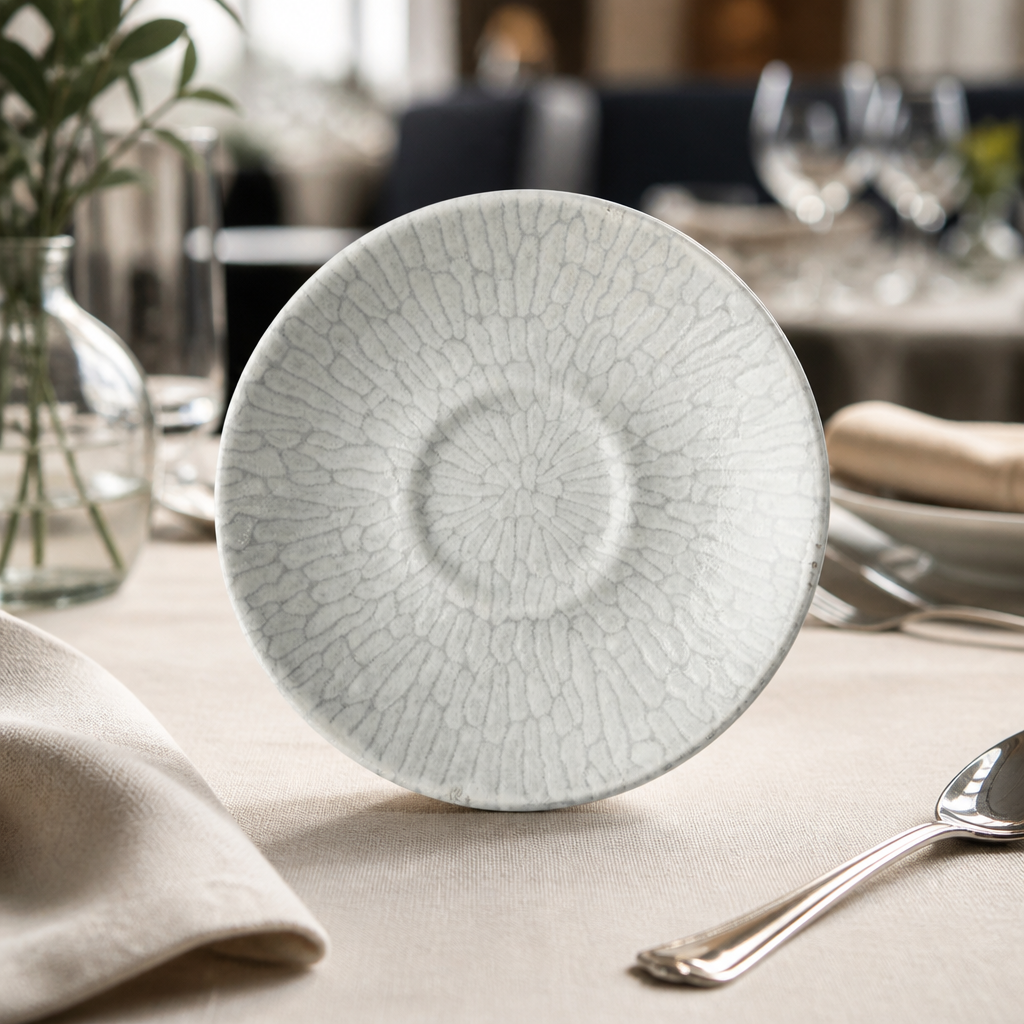 Commercial Delta Grey Saucers 118mm - 12 Pack