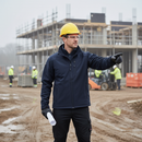 Premium Waterproof Softshell Jacket with Microfleece Lining, Adjustable Hem, and Multiple Zipped Pockets - Navy 3XL