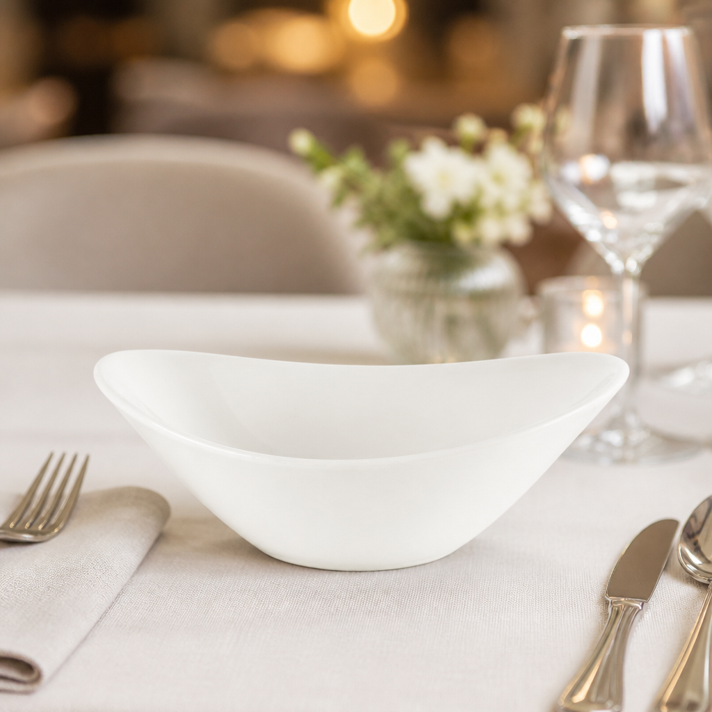 Large Oval Bowls 202mm 483ml Commercial Dinnerware 12 Pack
