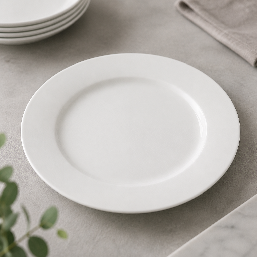 Commercial Porcelain Winged Plates 280mm 6 Pack