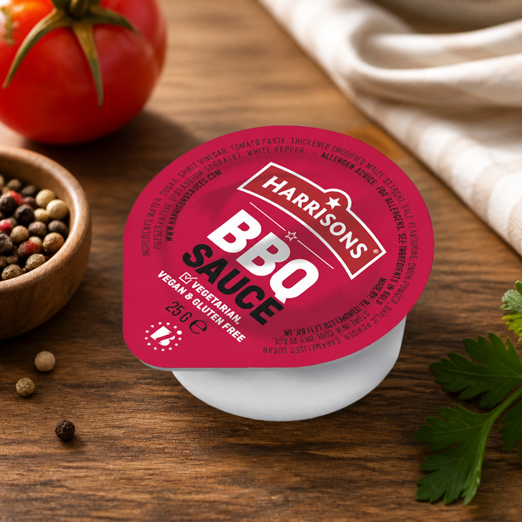 Commercial BBQ Dip Pots 25g - 100 Pack single-serve sachets