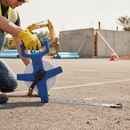 Premium 50M Fibreglass Open Frame Surveyors Tape with Lightweight ABS Plastic and Easy Winding Handle for Accurate Measurements