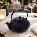 Commercial Oriental Hobnail Teapot 850ml Black Porcelain