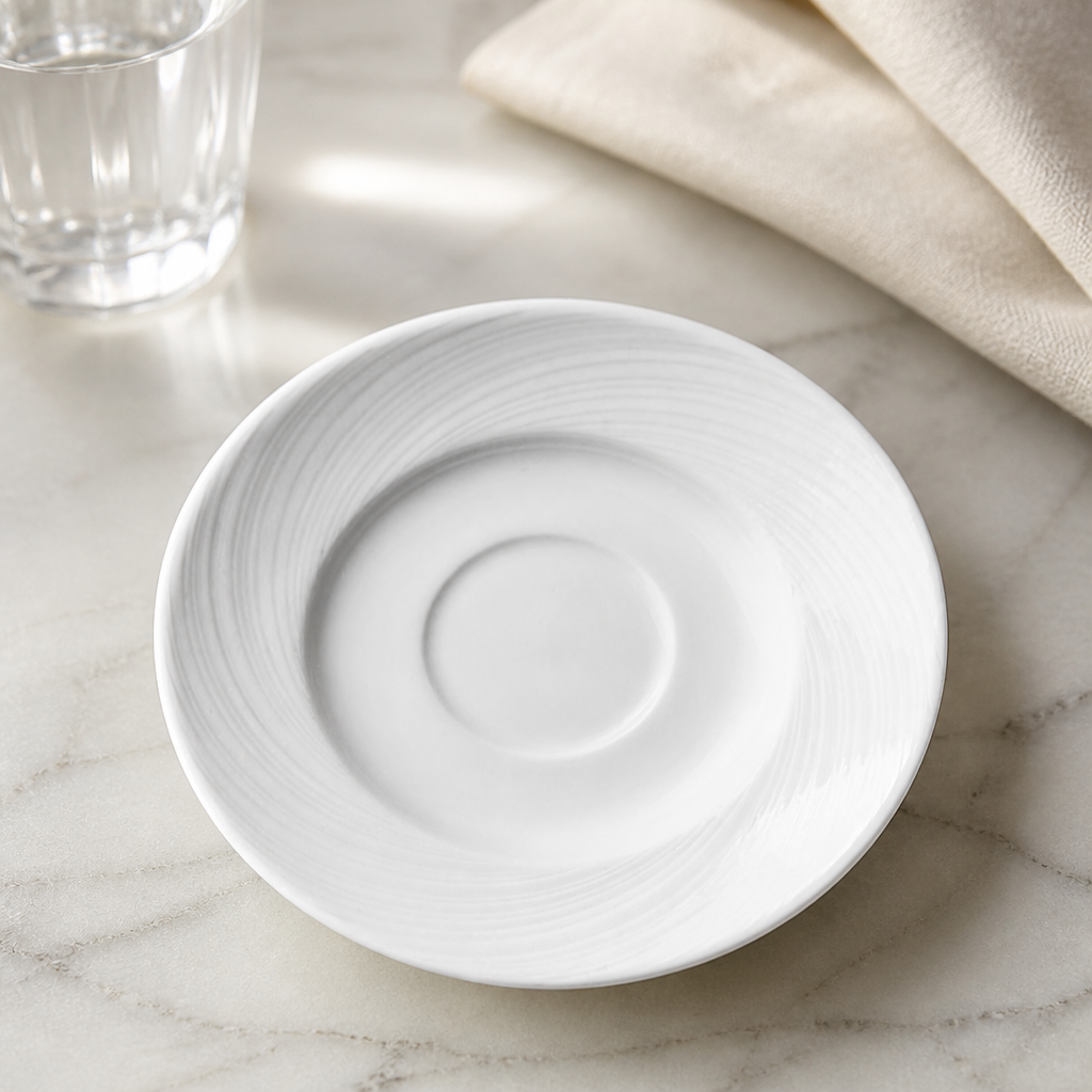 Commercial 117mm Saucers - 36 Pack for Catering