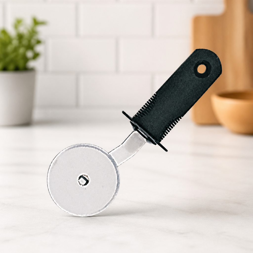 Commercial Pizza Wheel with Stainless Steel Blade and Comfort Grip