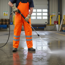 Premium Hi-Vis Orange PU Overtrousers for Enhanced Visibility and Protection in Outdoor Conditions