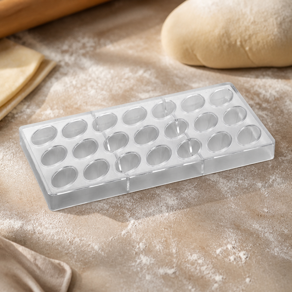 Commercial Tear Praline Mould 275x135mm for 21 chocolates