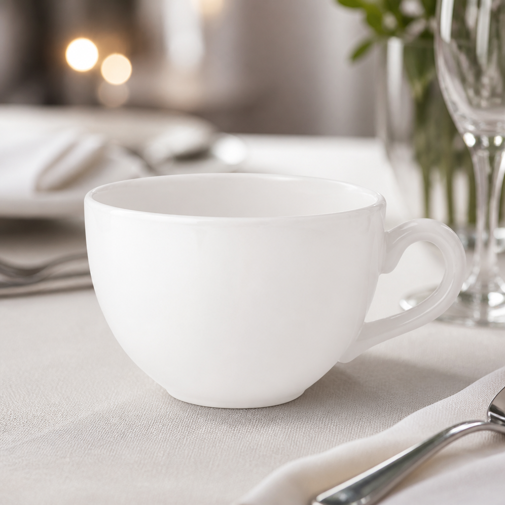 340ml Commercial Low Empire Tea Cups - 36 Pack