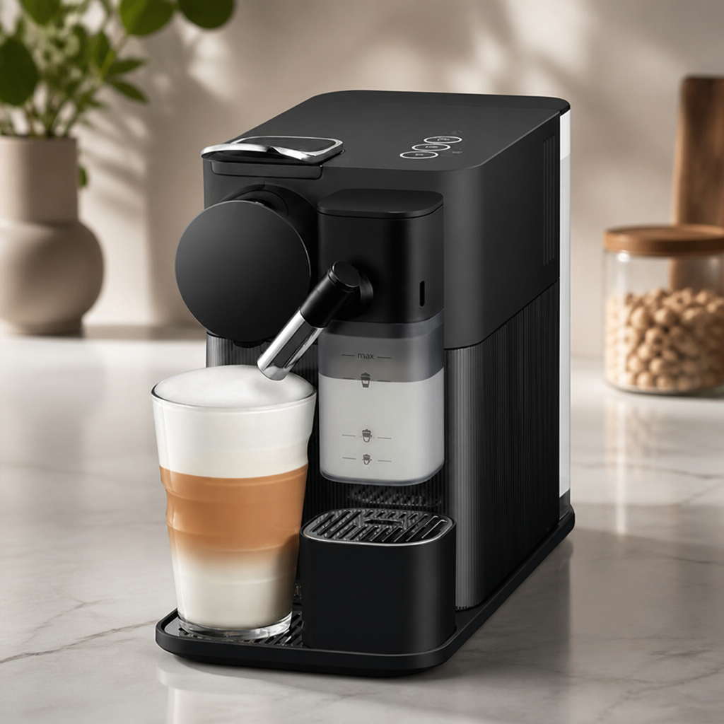 Commercial Pod Coffee Machine with Milk System and Single-Serve
