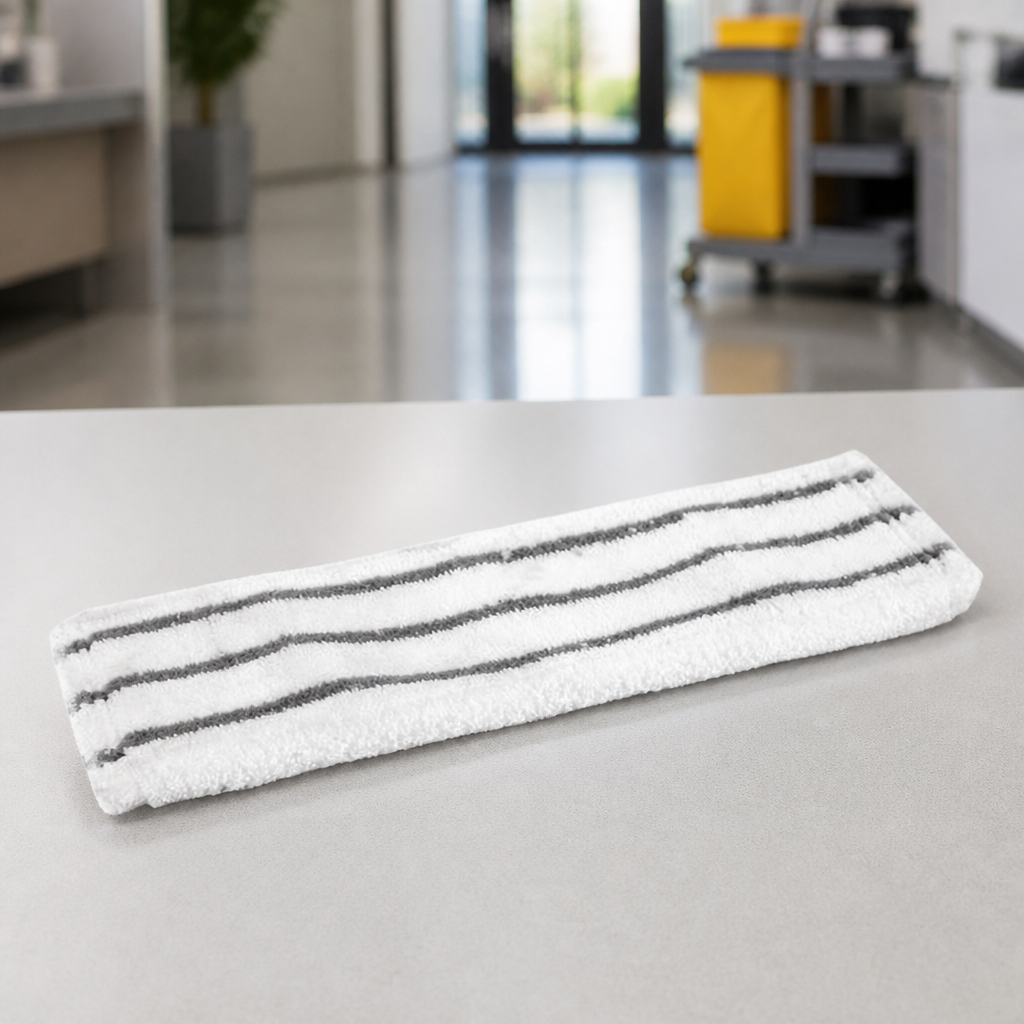 Commercial Microfibre Flat Mop Head 400mm Yellow Cleaning Tool