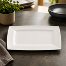 Commercial Rectangular Porcelain Plates 327x227mm 6 Pack