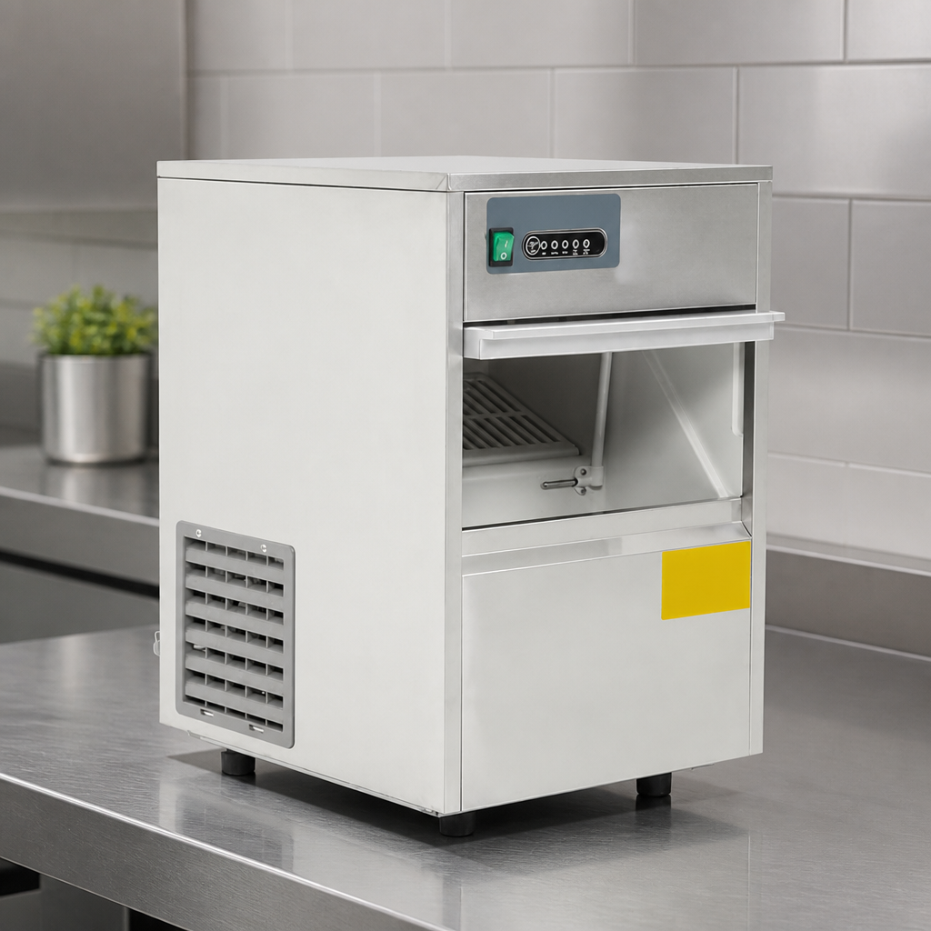 Commercial Under Counter Ice Machine 20kg Output Stainless Steel