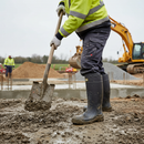 Premium Waterproof Safety Wellington Boot with Steel Toe Cap and Midsole for Industrial and Farming Applications, Available in Sizes 7-12