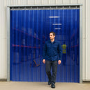 PVC Curtain Strips – Transparent Colour, Twin Track Privacy Linear Metre