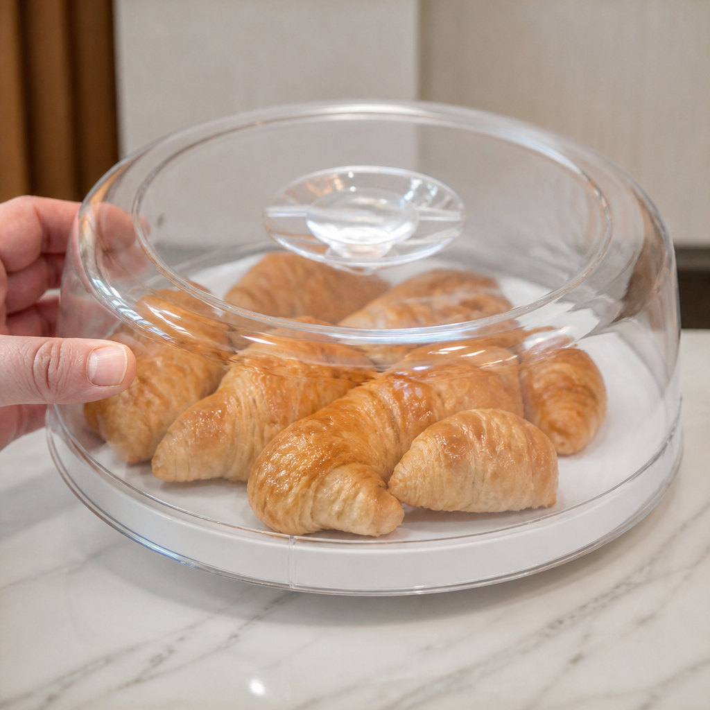 Commercial Food Cover Cloche 330mm Clear Plastic Lid