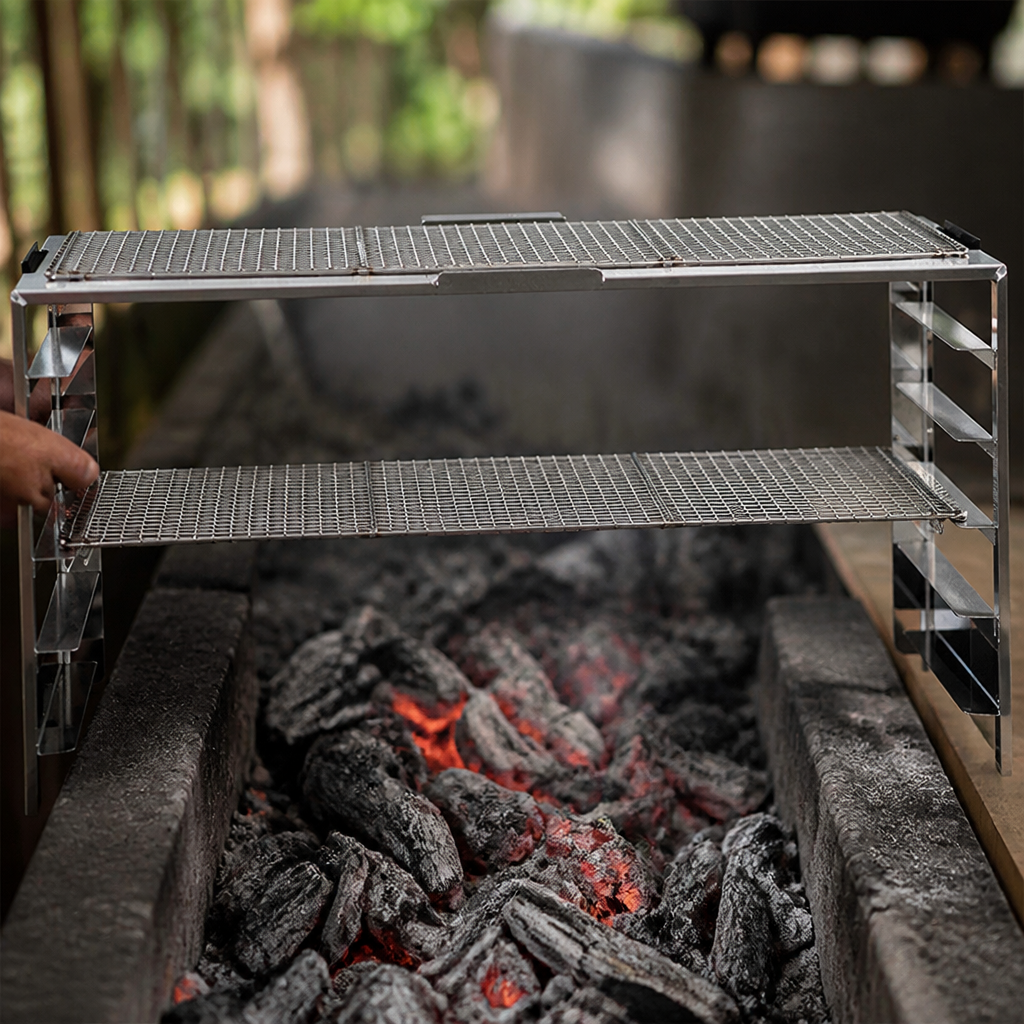 Commercial Robata Rack for Grill - Three Tier Cooking System