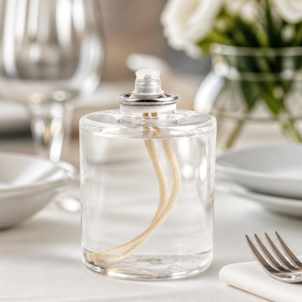 36 Pack Liquid Wax Table Candles for Safe Indoor Use