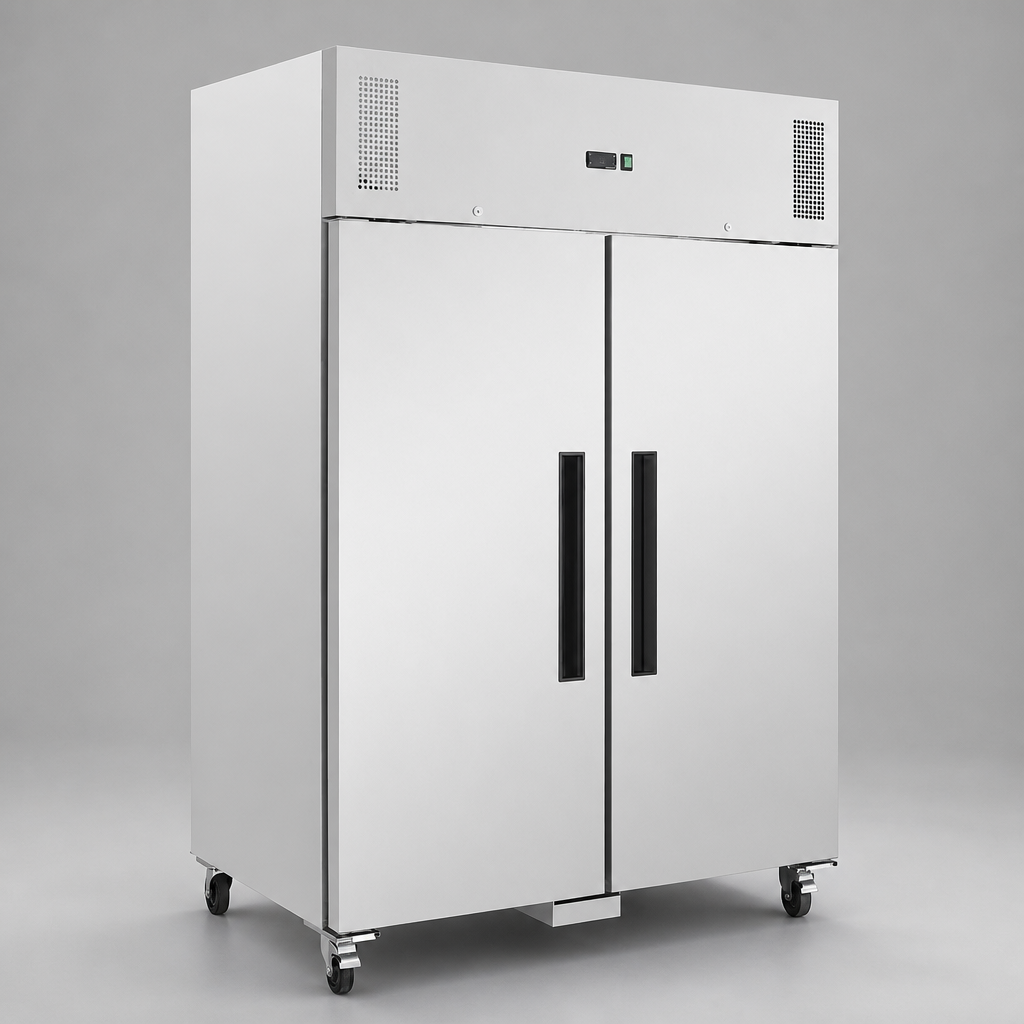 Commercial Double Door Upright Fridge 1200Ltr Capacity