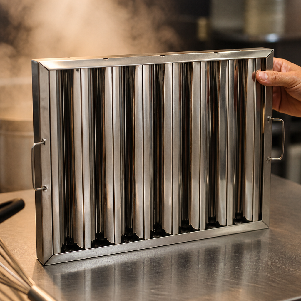 Commercial Kitchen Canopy Baffle Filter 400 x 500mm
