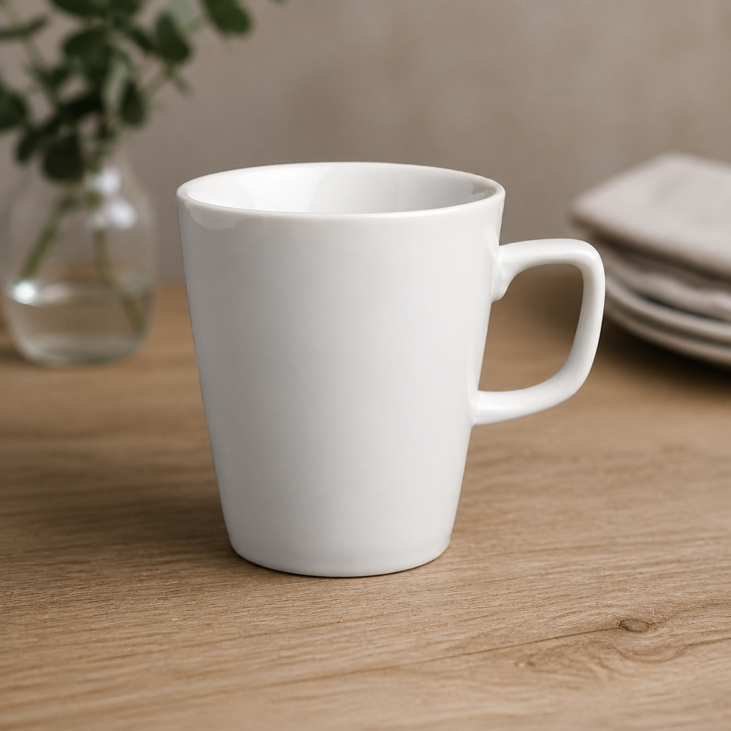 Commercial Latte Mugs 397ml Pack of 12 Porcelain Crockery