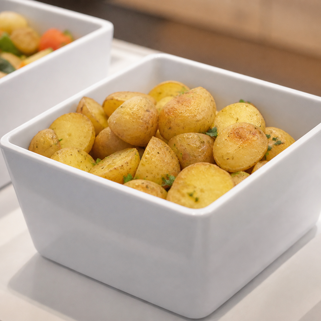 1.5Ltr Commercial Salad Crock in melamine, dishwasher safe