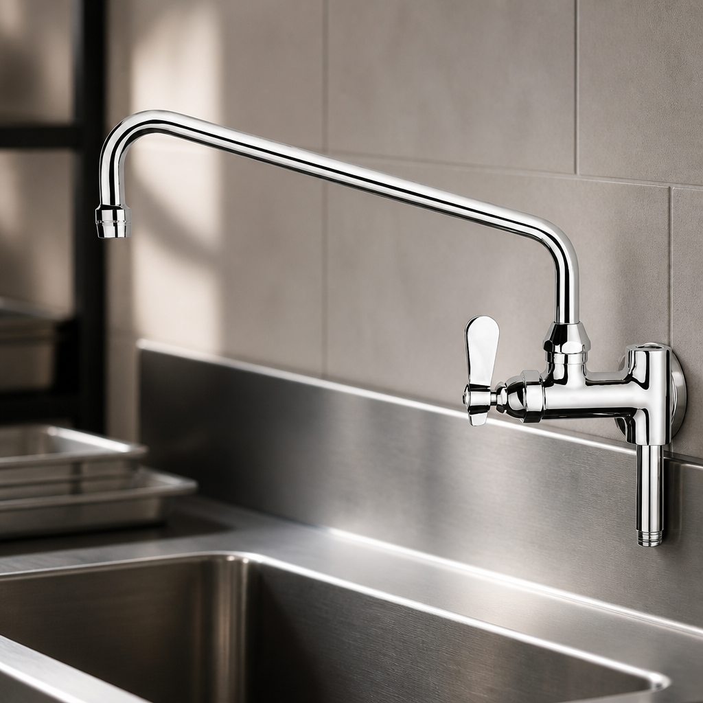 Mid-Faucet Tap for Commercial Pre-Rinse Spray System