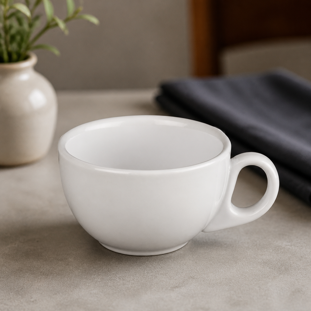 Cappuccino Cups 220ml Porcelain 24 Pack for Catering Events