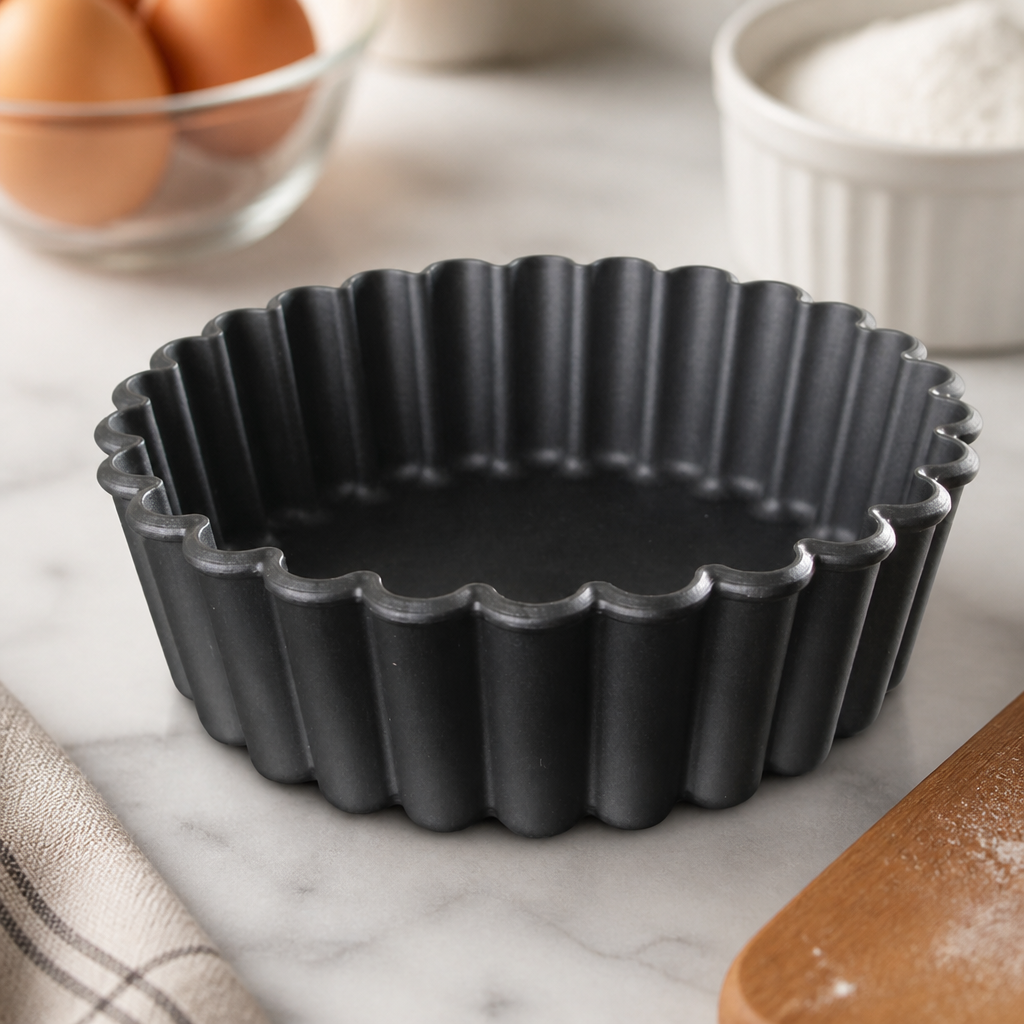 Commercial Mini Pie Moulds Fluted 100mm - 12 Pack