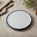Commercial Walled Plates 260mm White Porcelain 6 Pack