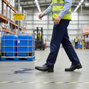 Professional Slip-On Safety Shoe with Shock Absorbing Outsole, Sizes 6-12, Ideal for Office and Site Use