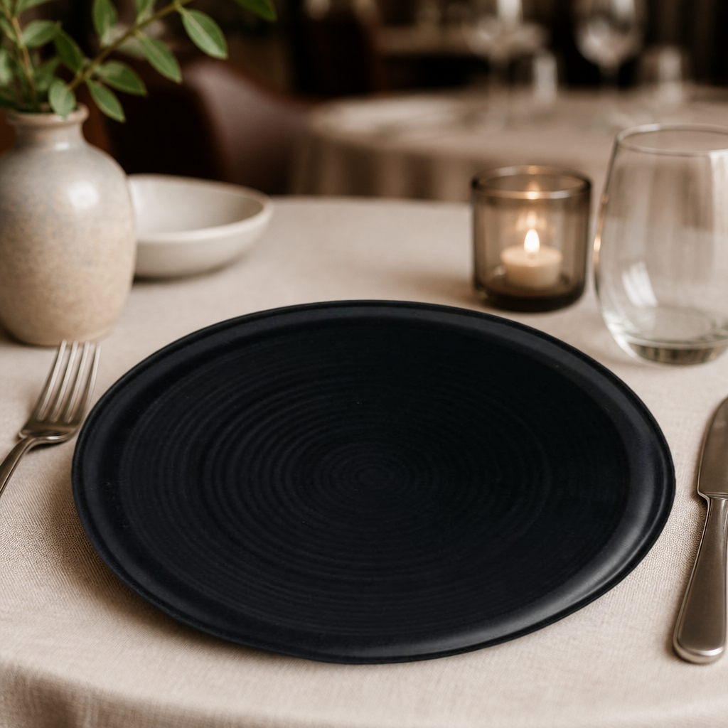 Commercial Pizza Plates 318mm Vitrified Stoneware 4 Pack