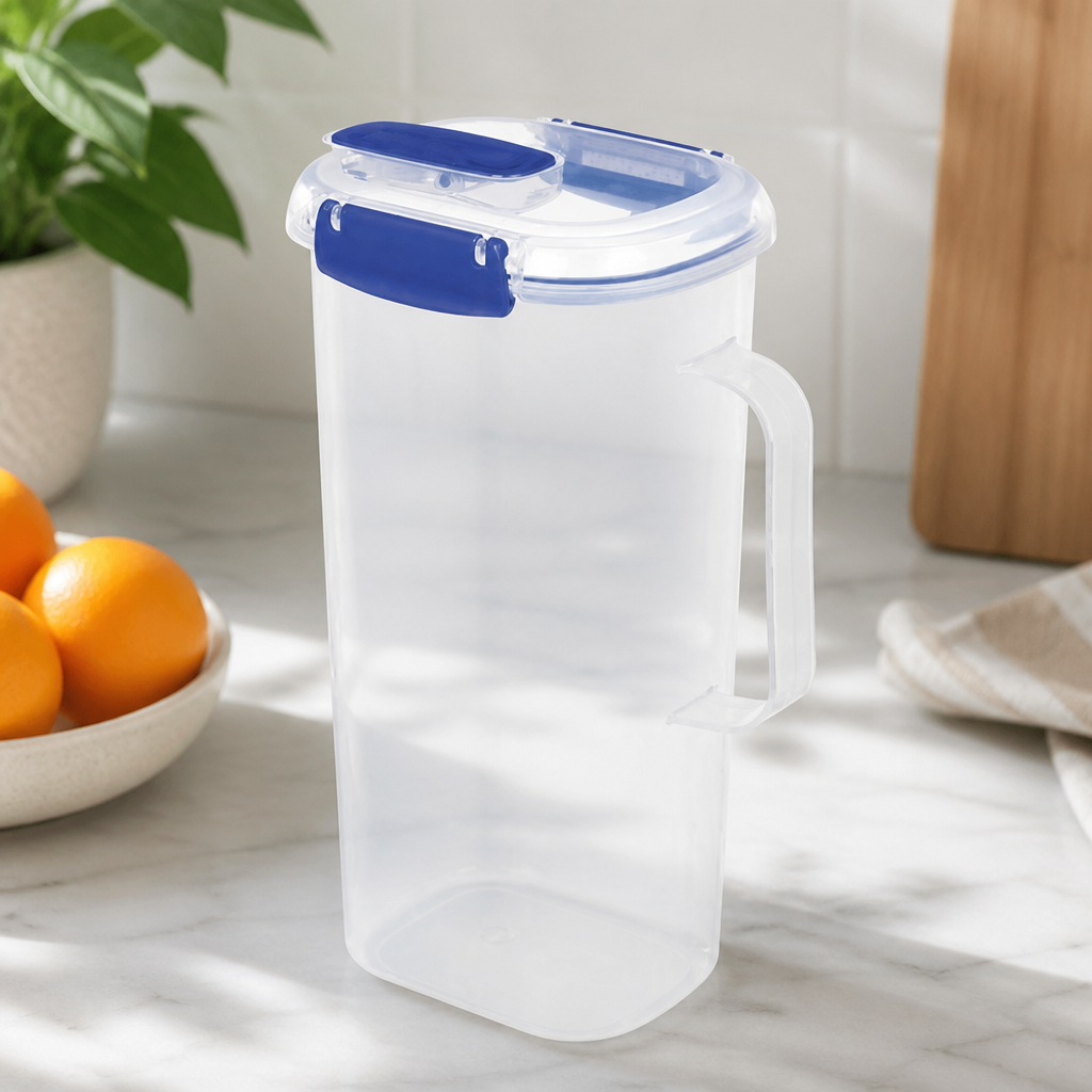 2Ltr Commercial Plastic Juice Jug - BPA-Free and Dishwasher Safe