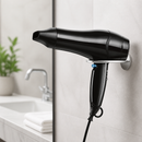 Commercial Wall-Mounted Hair Dryer 1800W with Nozzle and Bracket