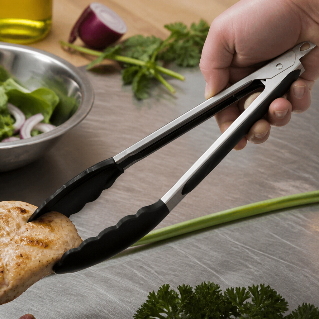 Heavy Duty Locking Tongs 230mm for commercial kitchens