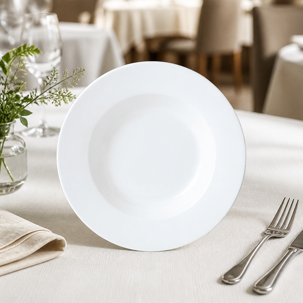 Commercial 270mm ceramic pasta dishes, 12 pack