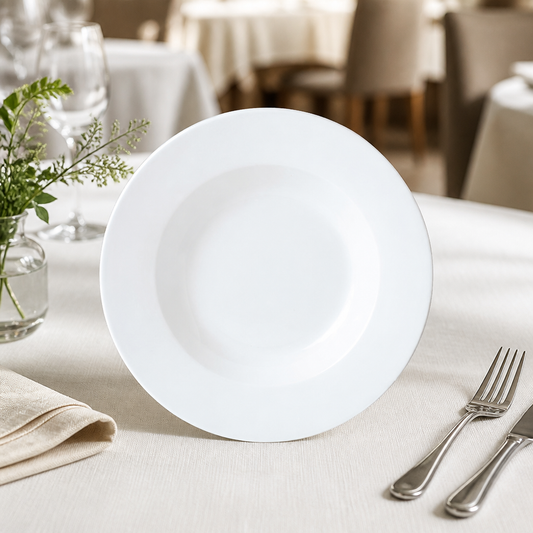 Commercial 270mm ceramic pasta dishes, 12 pack