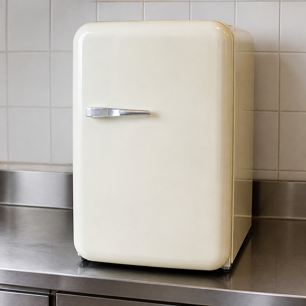 34L Commercial Under Counter Fridge with Cream Finish