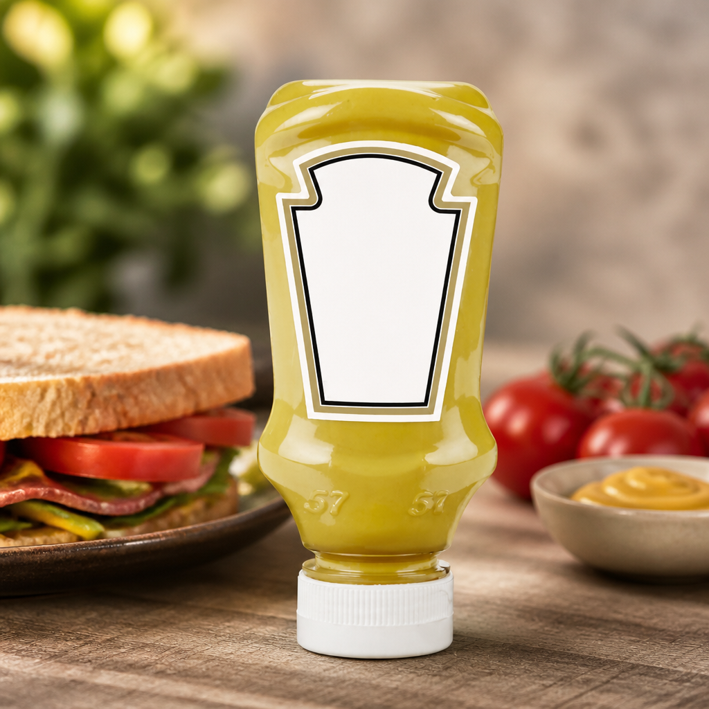 Bulk English Mustard 220ml - Table Top Condiment 8 Pack