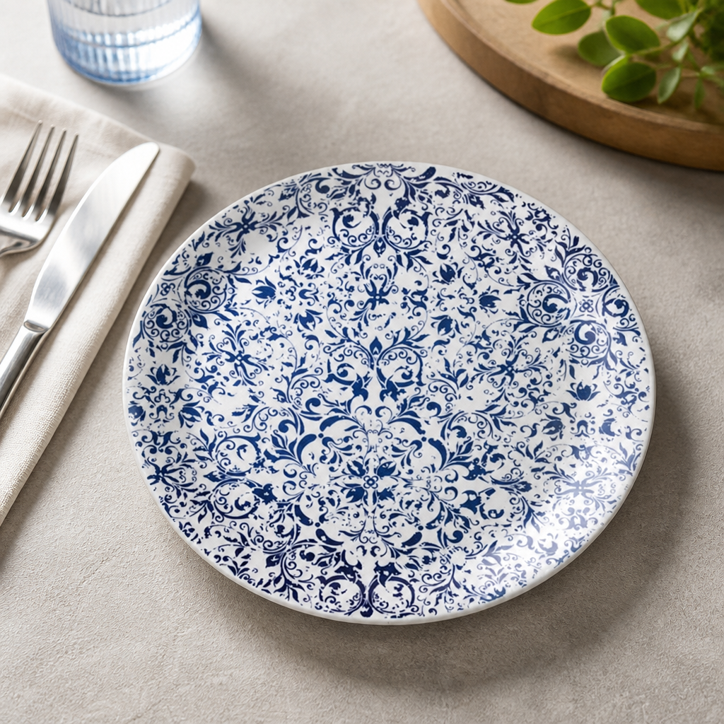 Commercial Coupe Plates 255mm Legacy Blue 12 Pack