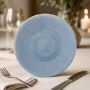Commercial Coupe Plates 162mm Reactive Glaze Blue 6 Pack