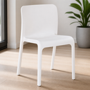 Commercial Canteen Seating Chair White 480x500mm Pack of 2