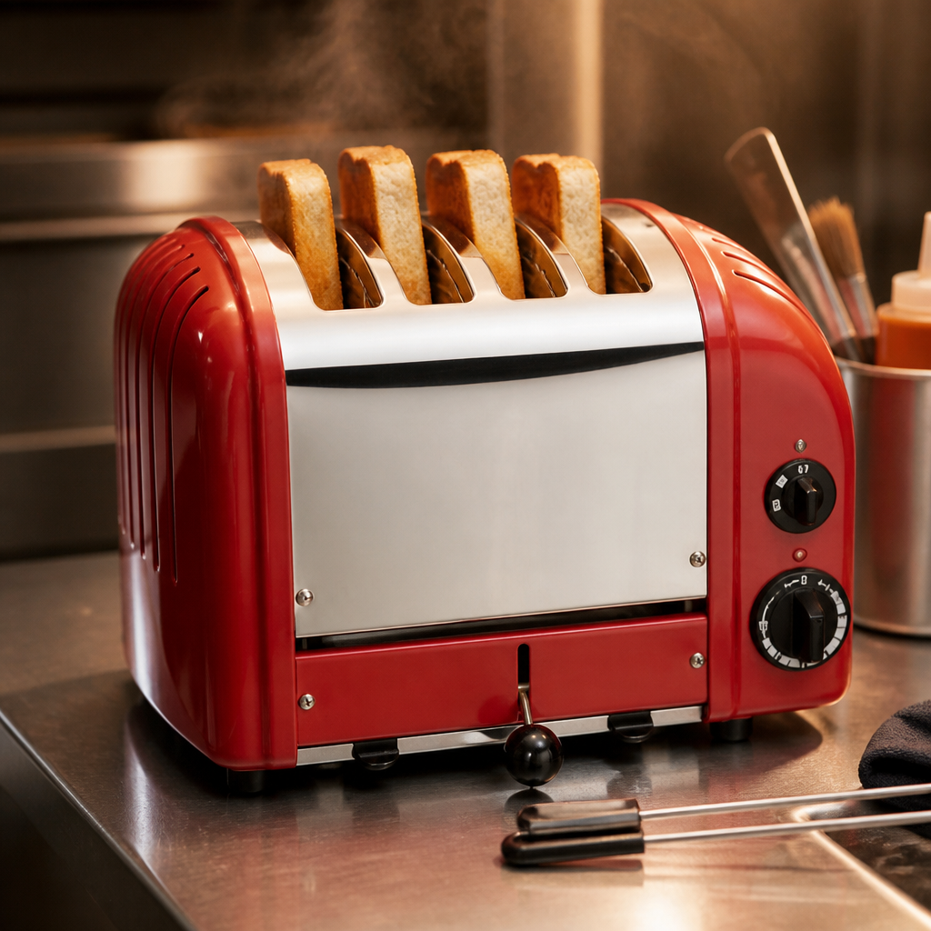 Commercial 3 Slice Toaster with extra wide slots